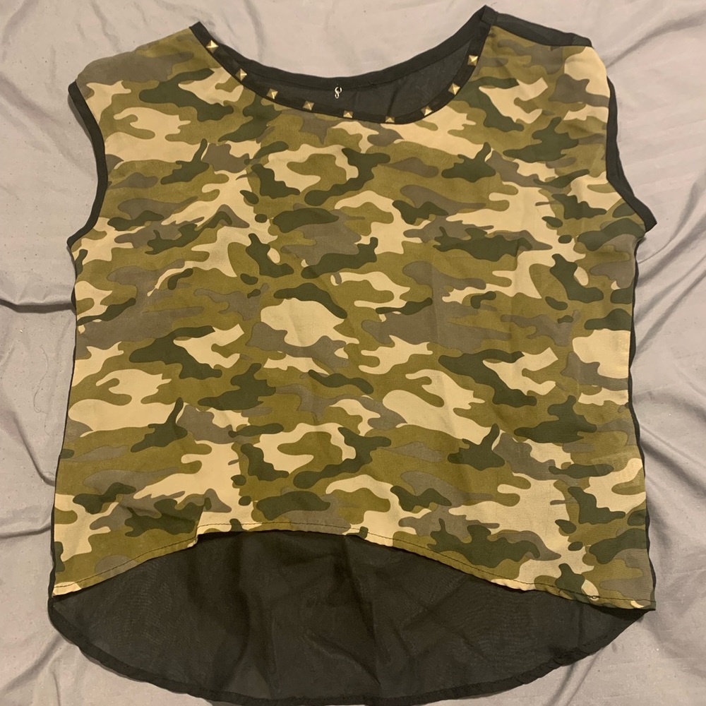 See-Through Camo top